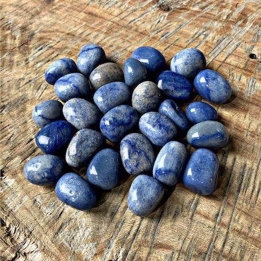 Tumbled Stones A Grade 100gms- (Blue Quartz)